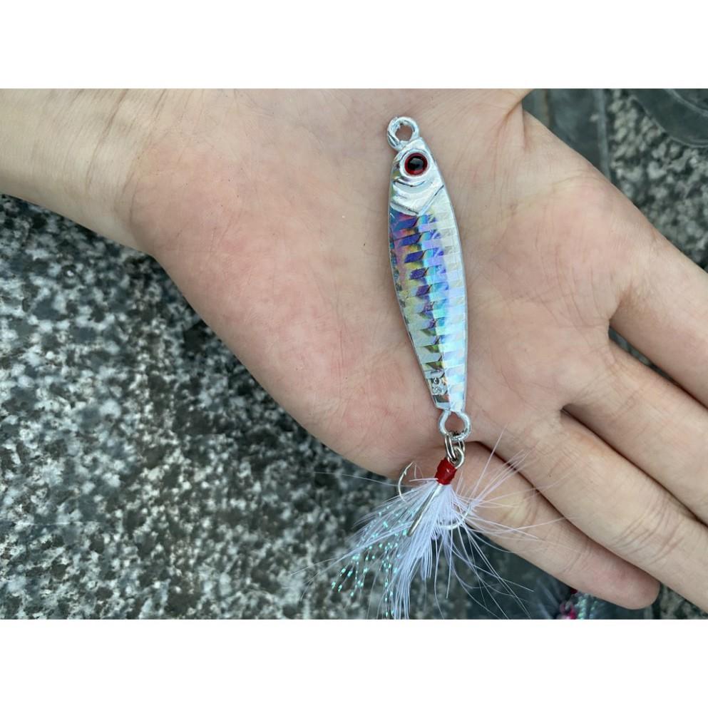 Mồi Câu Lure Jigging Nặng 7g_10g_15g_20g lure chẽm,nhồng,hồng,măng,vược