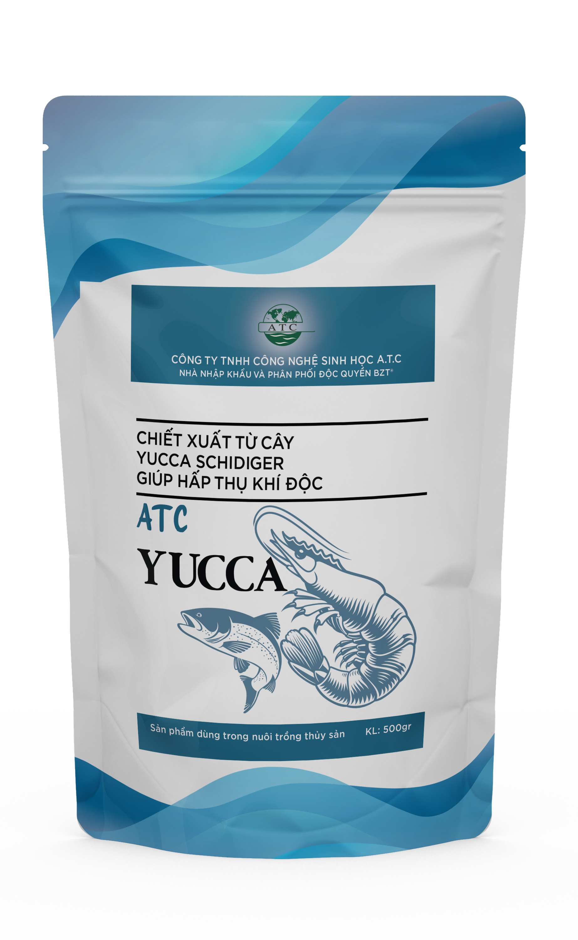 Sản phẩm hấp thụ khí độc hại trong môi trường nước ATC-Yucca 500gr