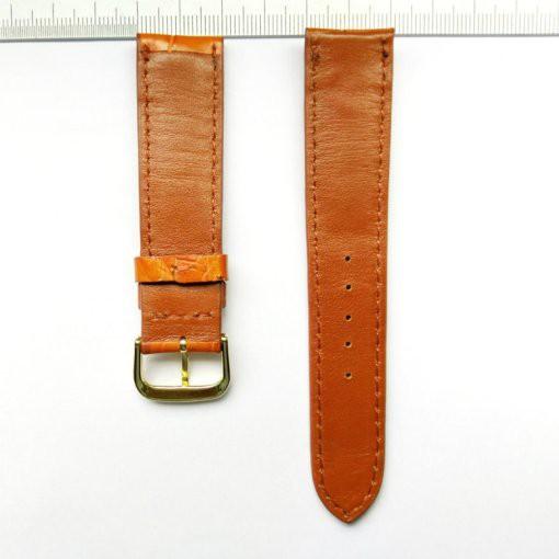 Dây đeo đồng hồ da 20mm Cá sấu màu Vàng Nâu 20mm