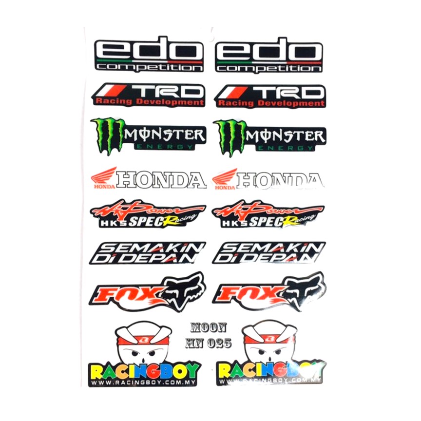Tem dán decal trang trí xe nhiều kiểu