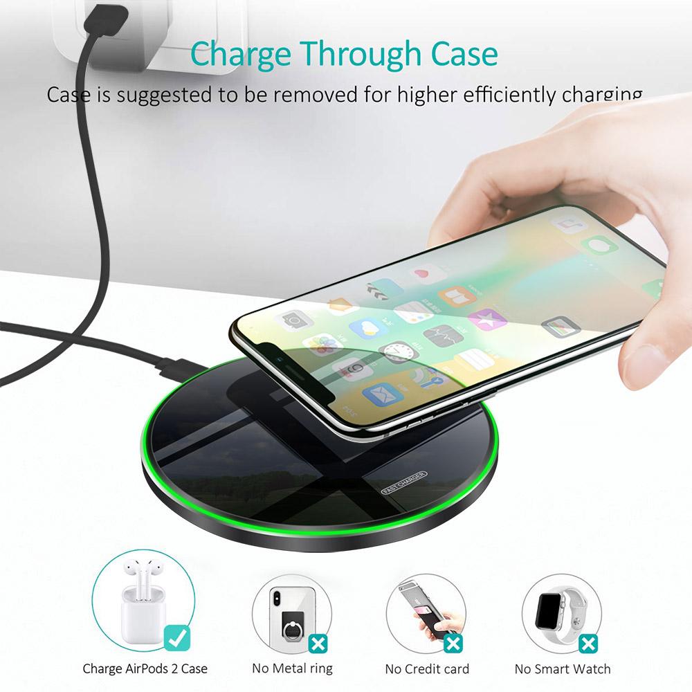 Tấm đệm bộ sạc không dây nhanh 100W cho iPhone 14 13 12 11 XS Pro Max XR x 8 Plus cho Samsung S22 S21 S20 Sạc cảm ứng nhanh