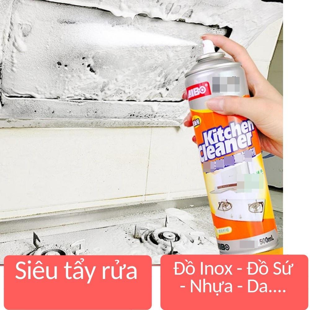 Bình xịt bọt tuyết tẩy rửa siêu sạch kitchen cleaner nhà bếp 500ml