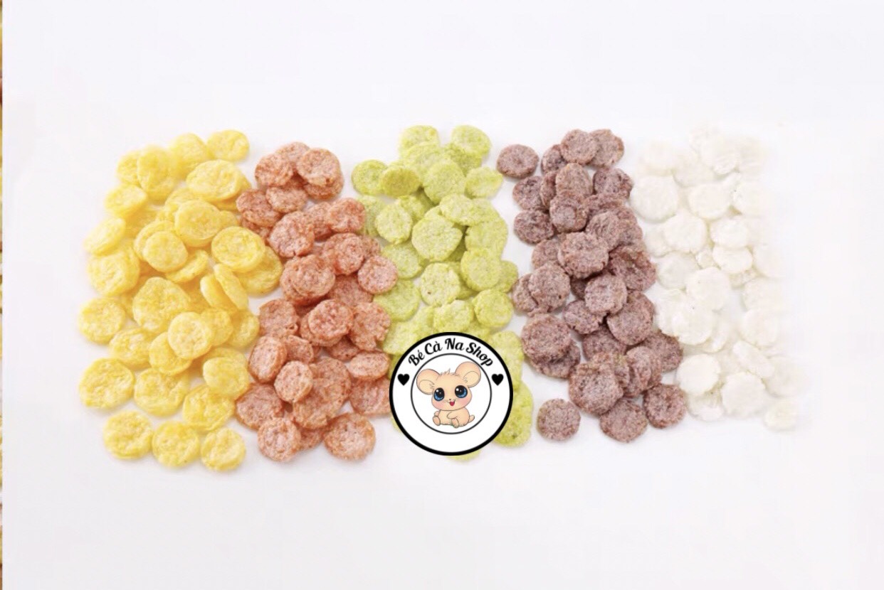 Bắp dẹp vị rau củ thức ăn bánh xốp cho hamster thỏ bọ sóc chinchilla...