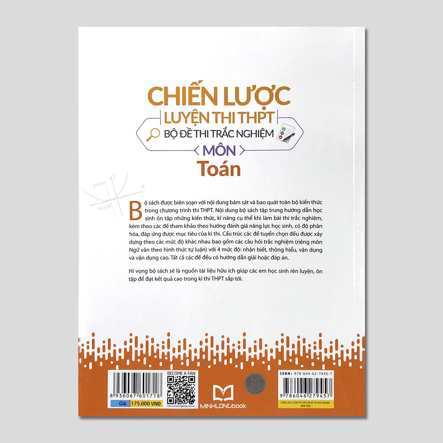 Combo 3 cuốn:Chiến lược luyện thi THPT - Bộ đề thi trắc nghiệm - Khối D (Môn Toán, Văn, Anh)