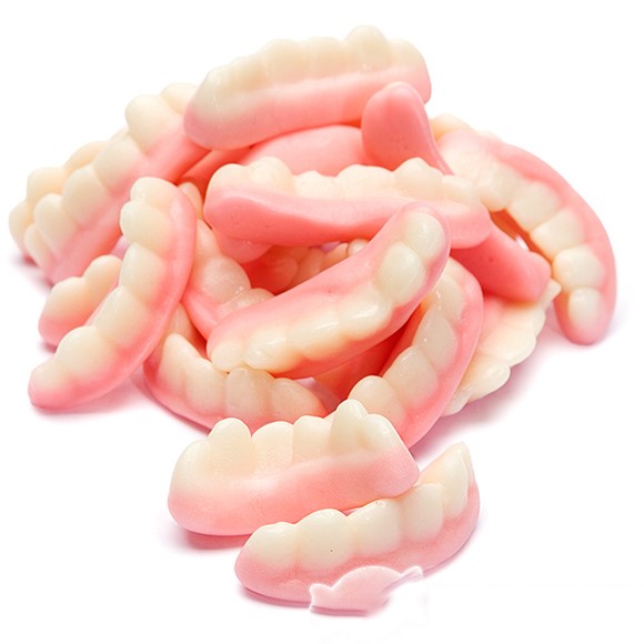 Combo 3 gói Kẹo dẻo Vidal Jelly Teeth hình hàm răng 100gr