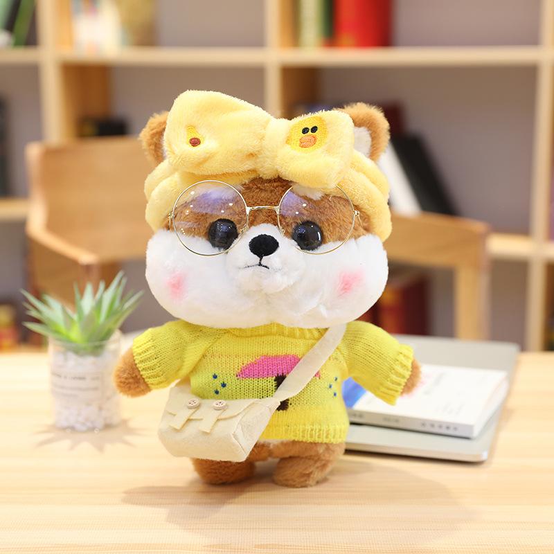30Cm Hoạt Hình Đáng Yêu Shiba Inu Chó Cosplay Đầm Sang Trọng Đồ Chơi Nhồi Bông Dễ Thương Búp Bê Gối Mềm Mại Cho Trẻ Em nữ Món Quà Sinh Nhật