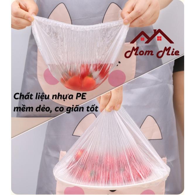 Set 100 màng bọc thực phẩm có thun co giãn tái sử dụng, tiện lợi, đa năng - J222