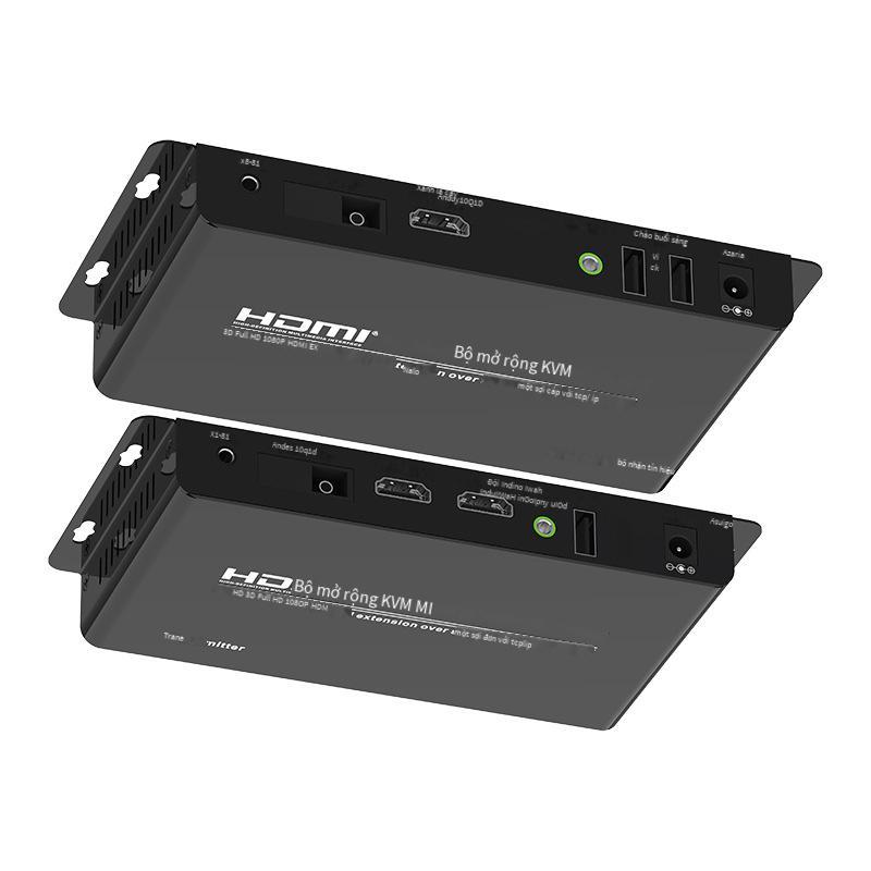 Vận Chuyển nhanh Zhenhong HDMI KVM Bộ Mở Rộng Sợi Quang HDMI + USB mở rộng Bộ Thu Phát Sợi Quang HDMI