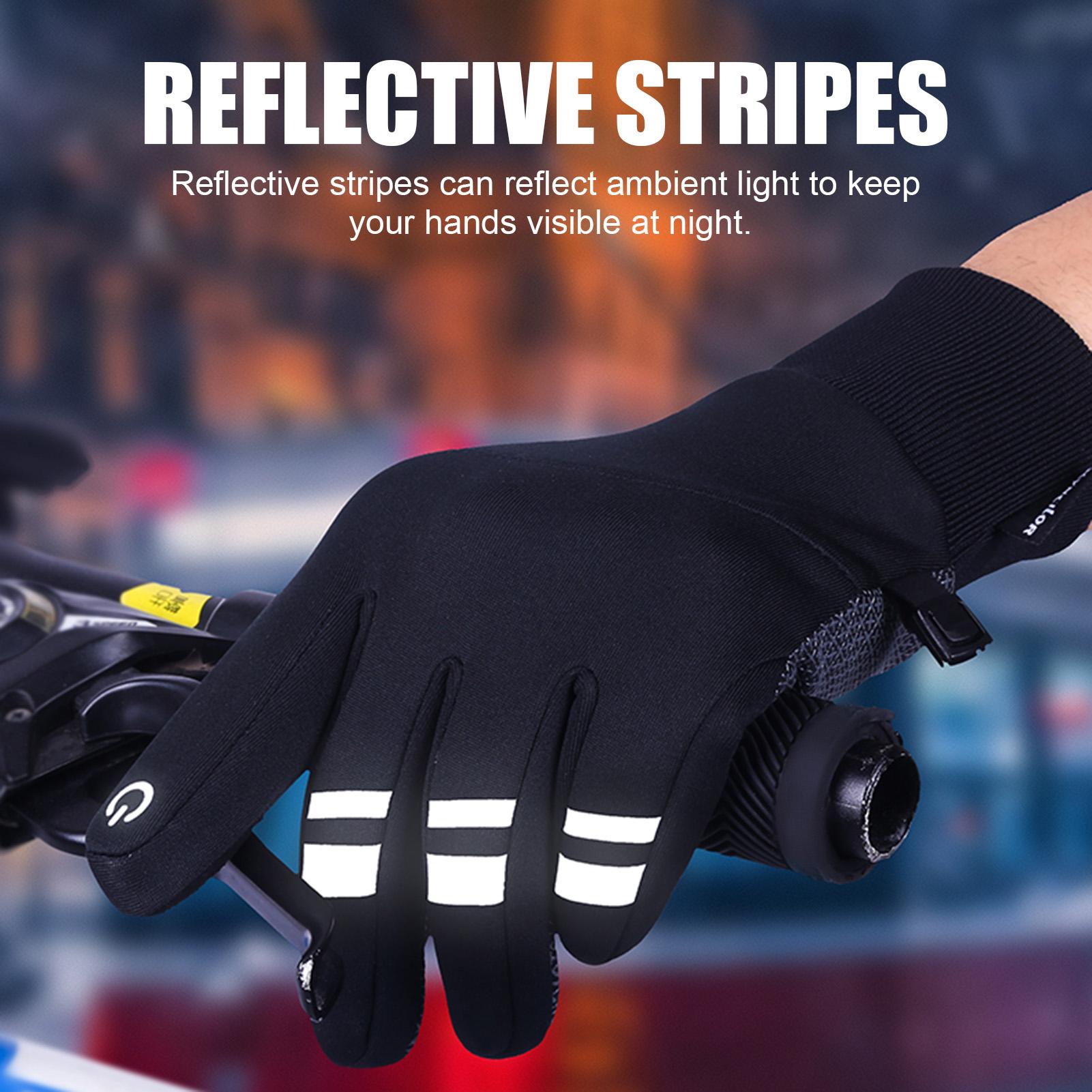 Găng tay ấm áp mùa đông vuốt được màn hình cảm ứng, lót lông cừu, không thấm nước