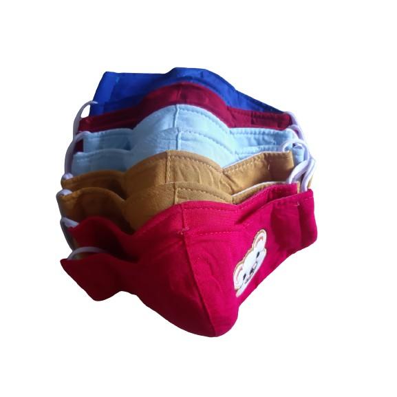 Lố 20 cái  Khẩu trang vải trẻ em, cho bé, từ 1 đến 4 tuổi.