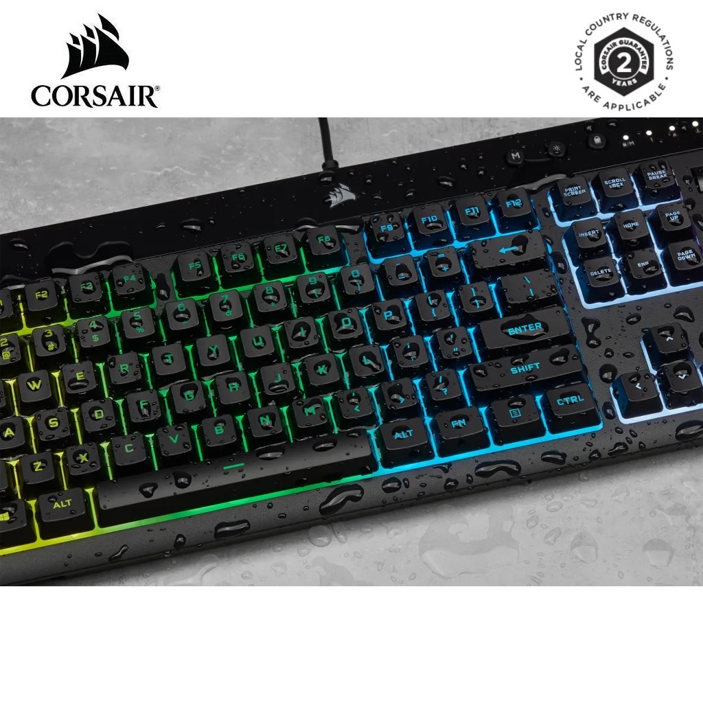 Bàn phím có dây Corsair K55 Pro Lite RGB - Hàng chính hãng