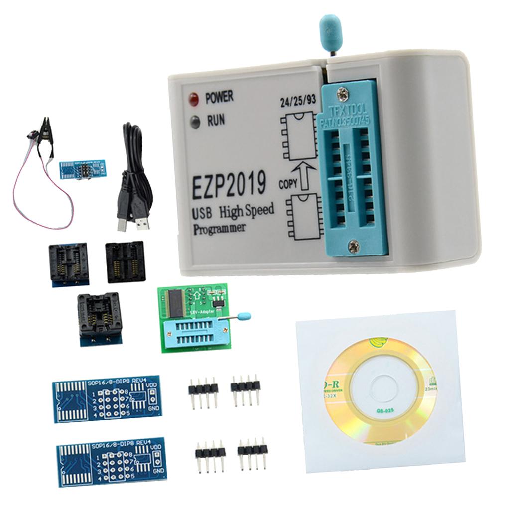 High-Speed USB SPI Programmer Better Than EZP2019 Supports 24 25 93 25 EEPROM 25 Flash Bios WIN7 WIN8