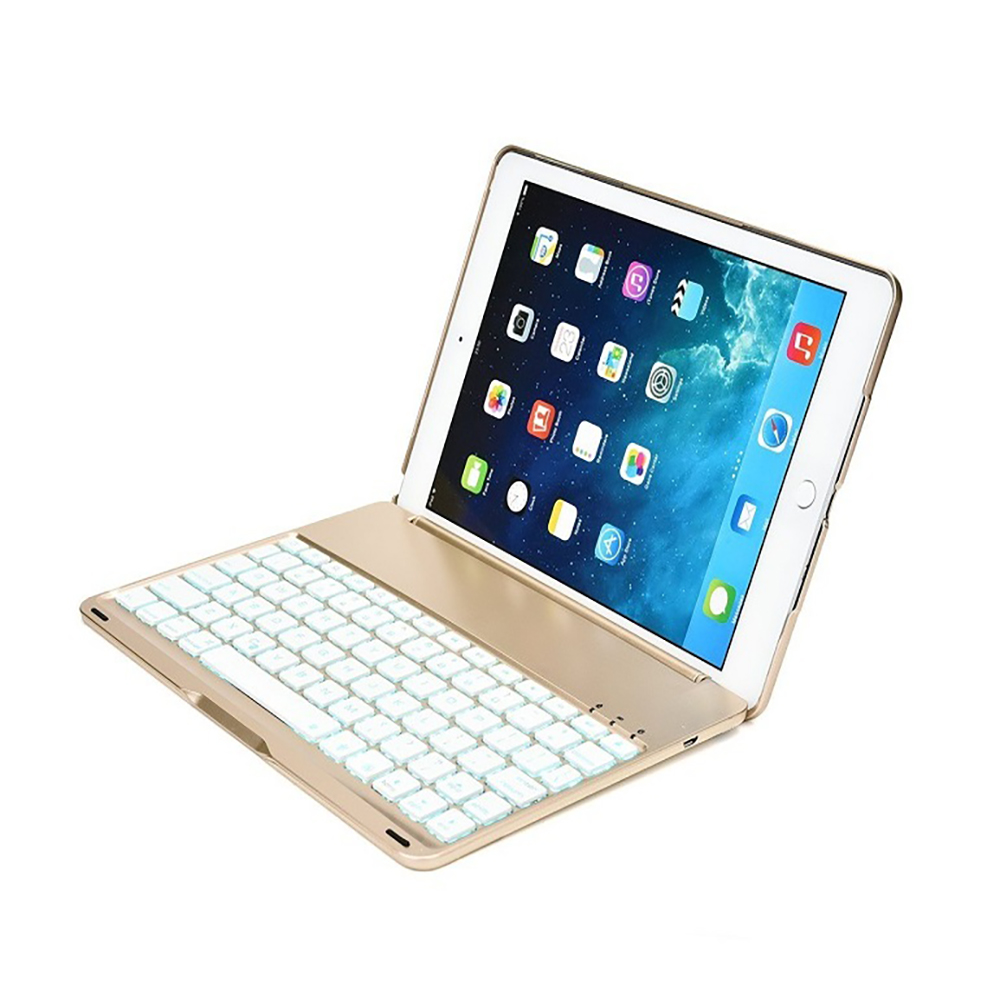 Bàn phím Bluetooth F8S cho iPad Mini 4 - 7 màu đèn cho bàn phím