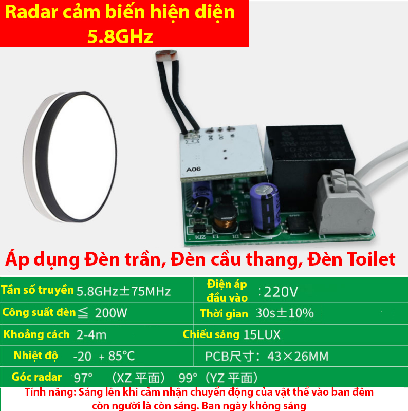 Radar Cảm Biến Hiện Diện, Phát Hiện Chính Xác Con Người, Cảm Biến Chuyển Động
