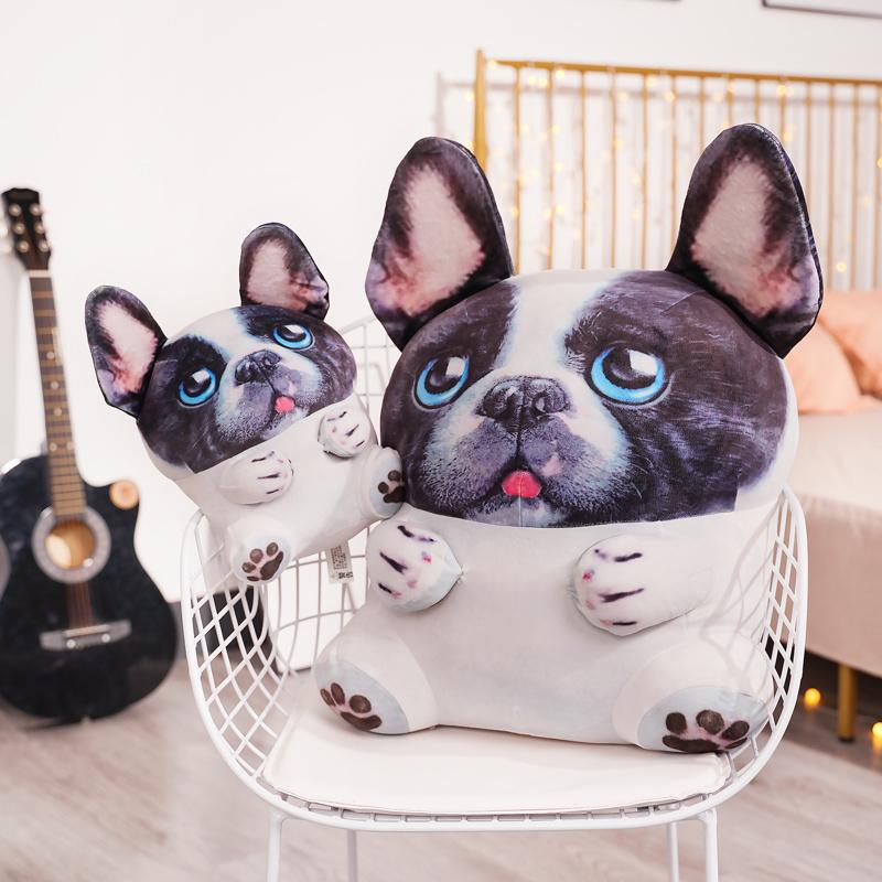 Dễ Thương Pháp Bulldog Sang Trọng Đồ Chơi Thú Nhồi Bông Sang Trọng Chó Búp Bê Gối Đệm Mềm Mại Trẻ Em Bé Gái Quà Tặng