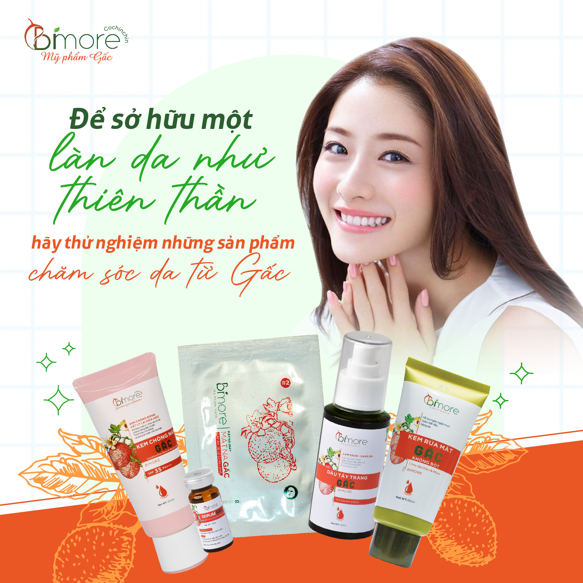 Kem Chống Nắng Gấc Bimore SPF 35, PA+++ 100ml