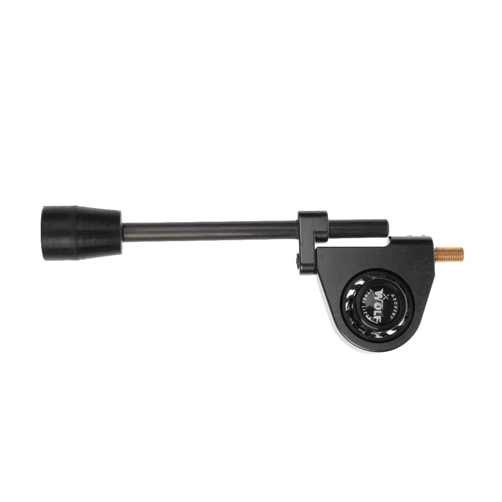 Universal Alloy Archery Stabilizer Bow String Suppressor Stop Silencers Hunting Black
