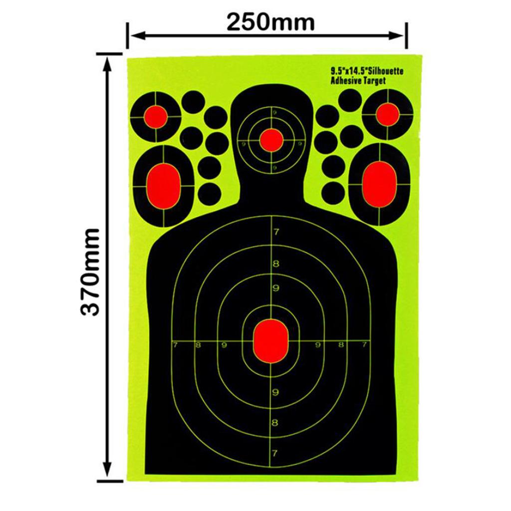 20 Pieces Splatter Reactive Self Adhesive Shooting Targets Gun
