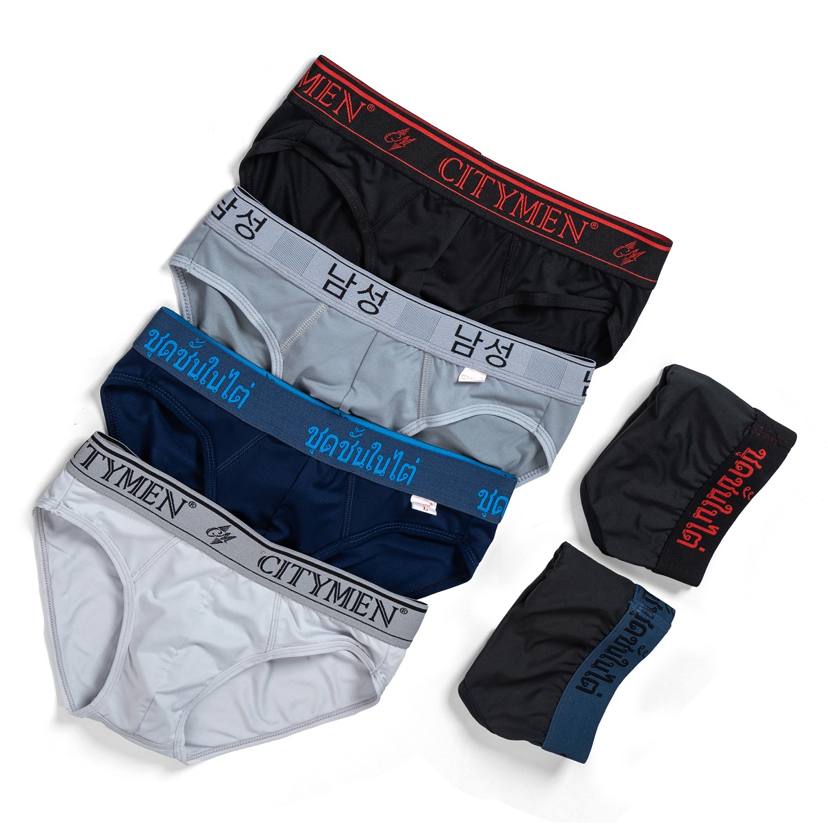 Combo 5 quần lót nam CITYMEN lưng dệt cao cấp thun lạnh co dãn mềm mại thoáng khí thấm hút tốt, quần xịp sịp nam - Giao màu ngẫu nhiên