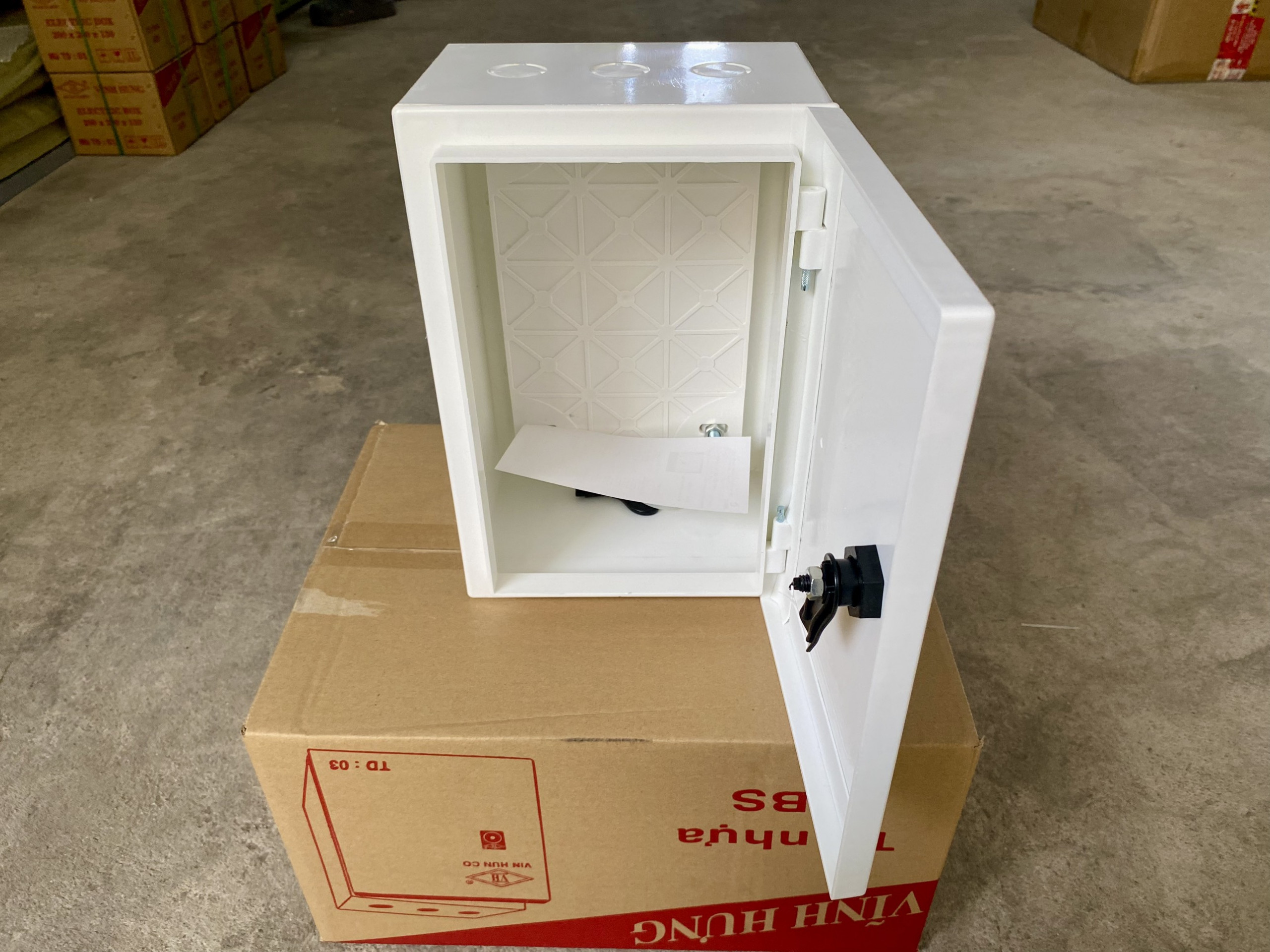 Tủ nhựa ABS - 200x300x160mm - Trắng- Hàng Nhập Khẩu