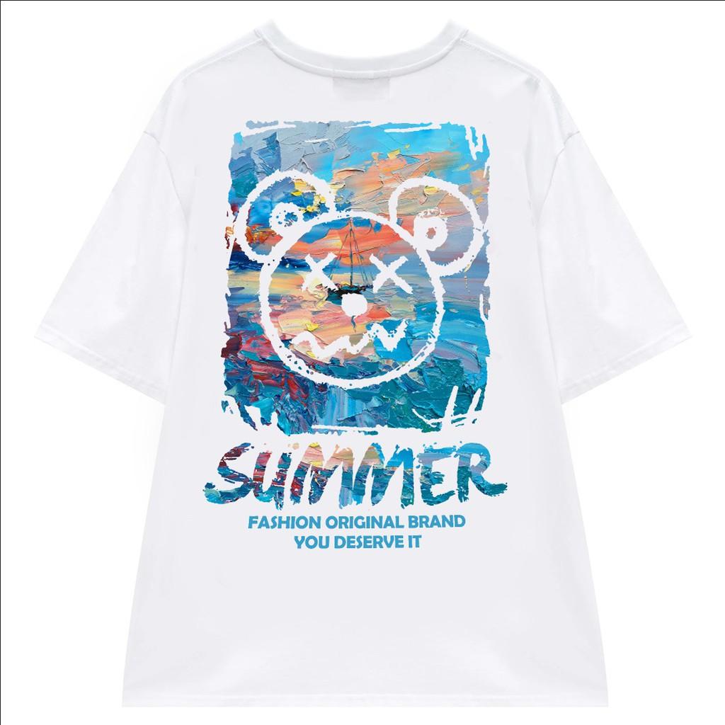 Áo thun Summer Bear unisex N7 Basic Tee phông trơn nam nữ tay lỡ form rộng oversize