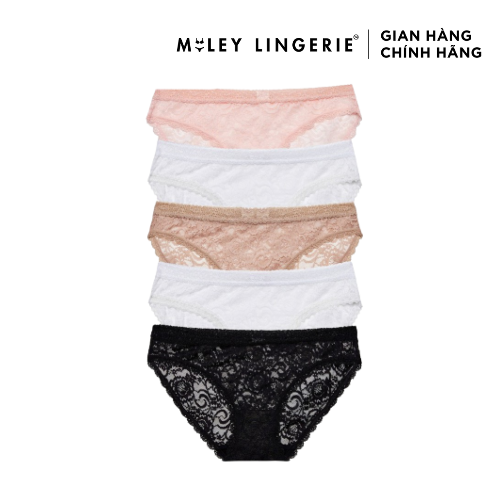 Combo 5 Quần Nữ Ren Ép Bông Miley Lingerie Lily Flower