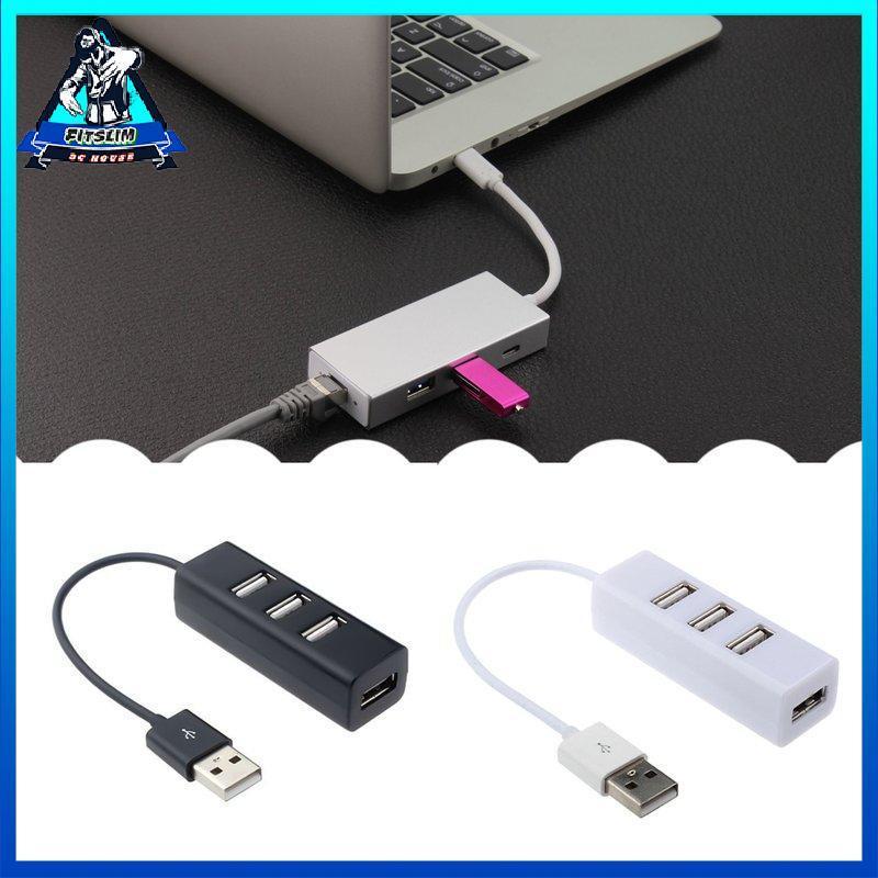 4-Port Usb 2.0 Hub One Drag Four Splitter Hub Plug And Play Mini Small Socket
