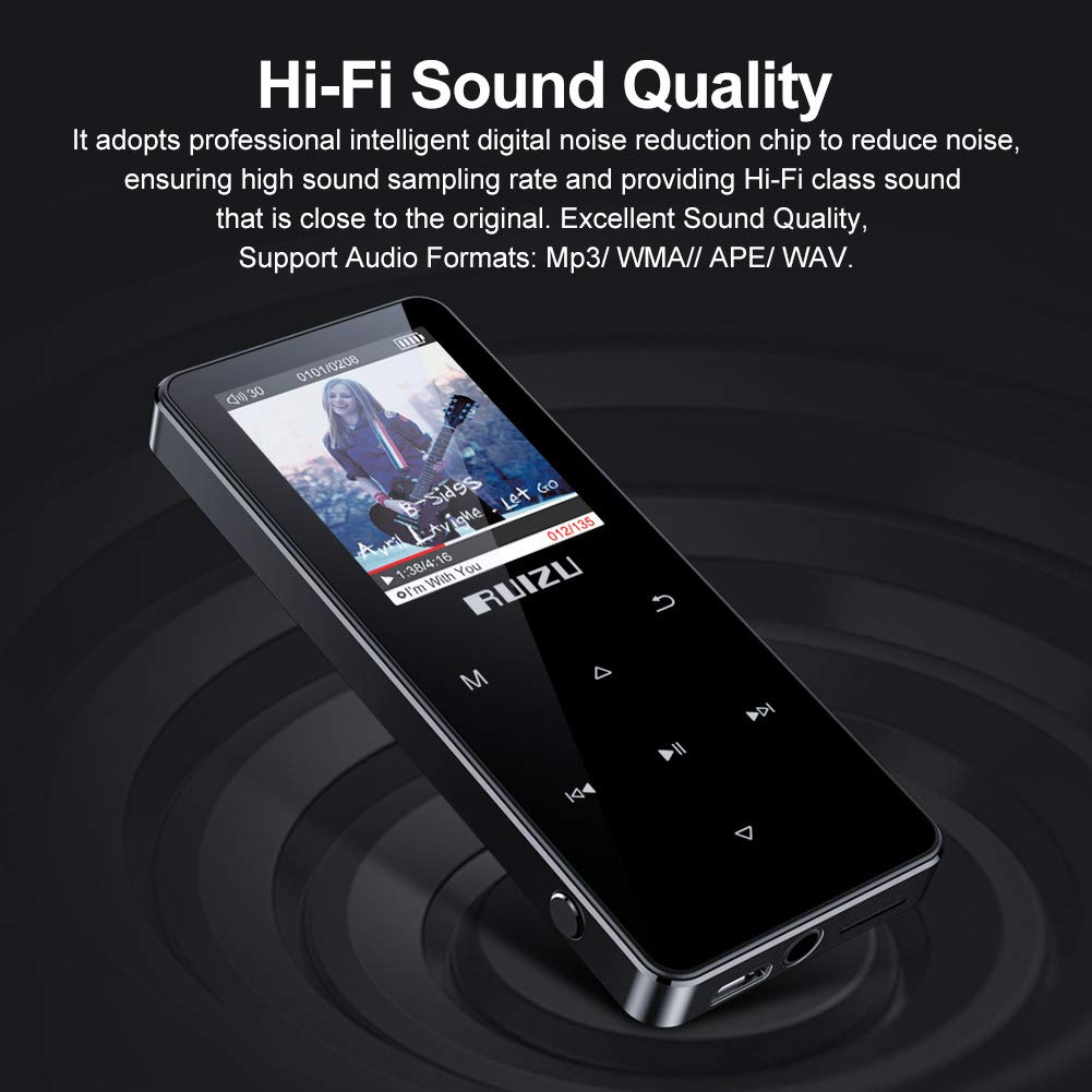 Máy Nghe Nhạc MP3 Lossless Bluetooth 5.1 Ruizu D51 Bộ Nhớ Trong 8GB - Hàng Chính Hãng