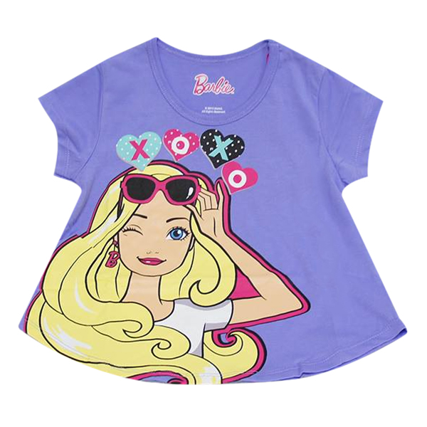 Áo Thun Tay Ngắn Bé Gái Barbie B-5719-08