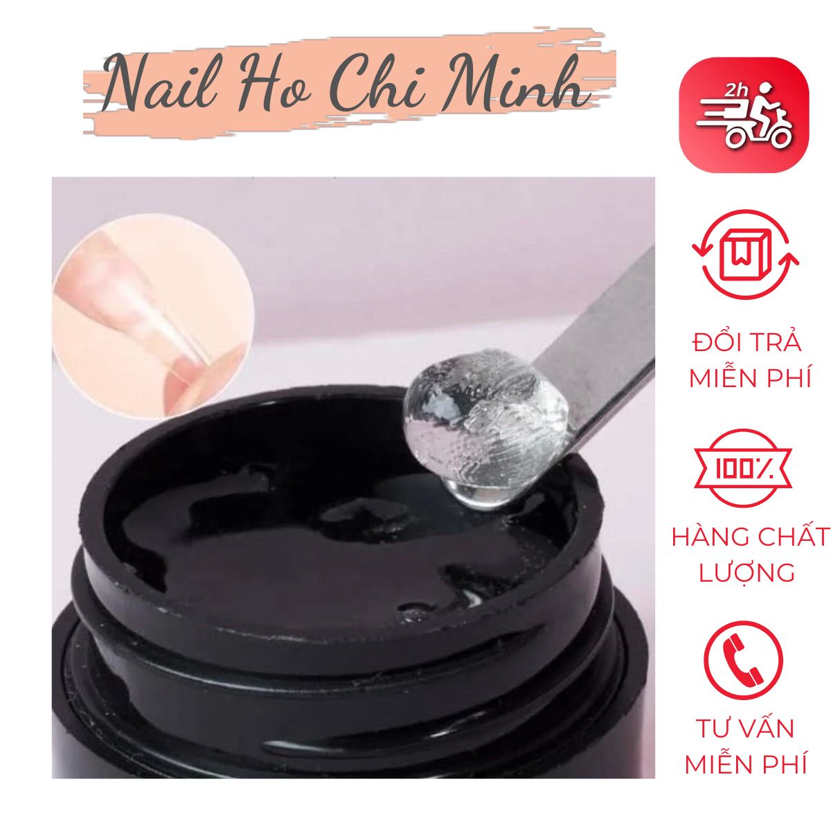 [Sản phẩm mới]Gel định hình Huaxi gắn móng úp,nặn charm, định hình móng, gel gôm... chuyên dụng hủ lớn 30g