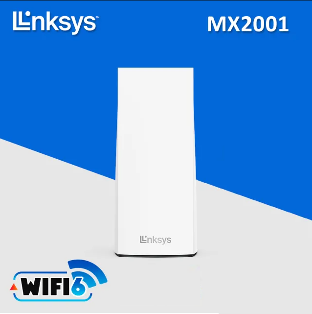 Router WiFi Dual-Band Mesh WiFi 6 LINKSYS Velop MX2001 / MX2002 / MX2003, Chuẩn WiFi AX, Tốc độ 3000Mbps - Hàng chính hãng