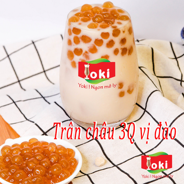 Combo Trân châu 3Q vị đào và Trân châu 3Q vị Matcha