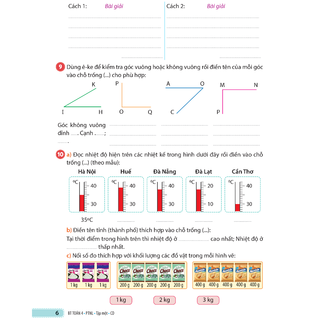 Sách - Bài tập Toán 4 Tập 1 Phát triển năng lực