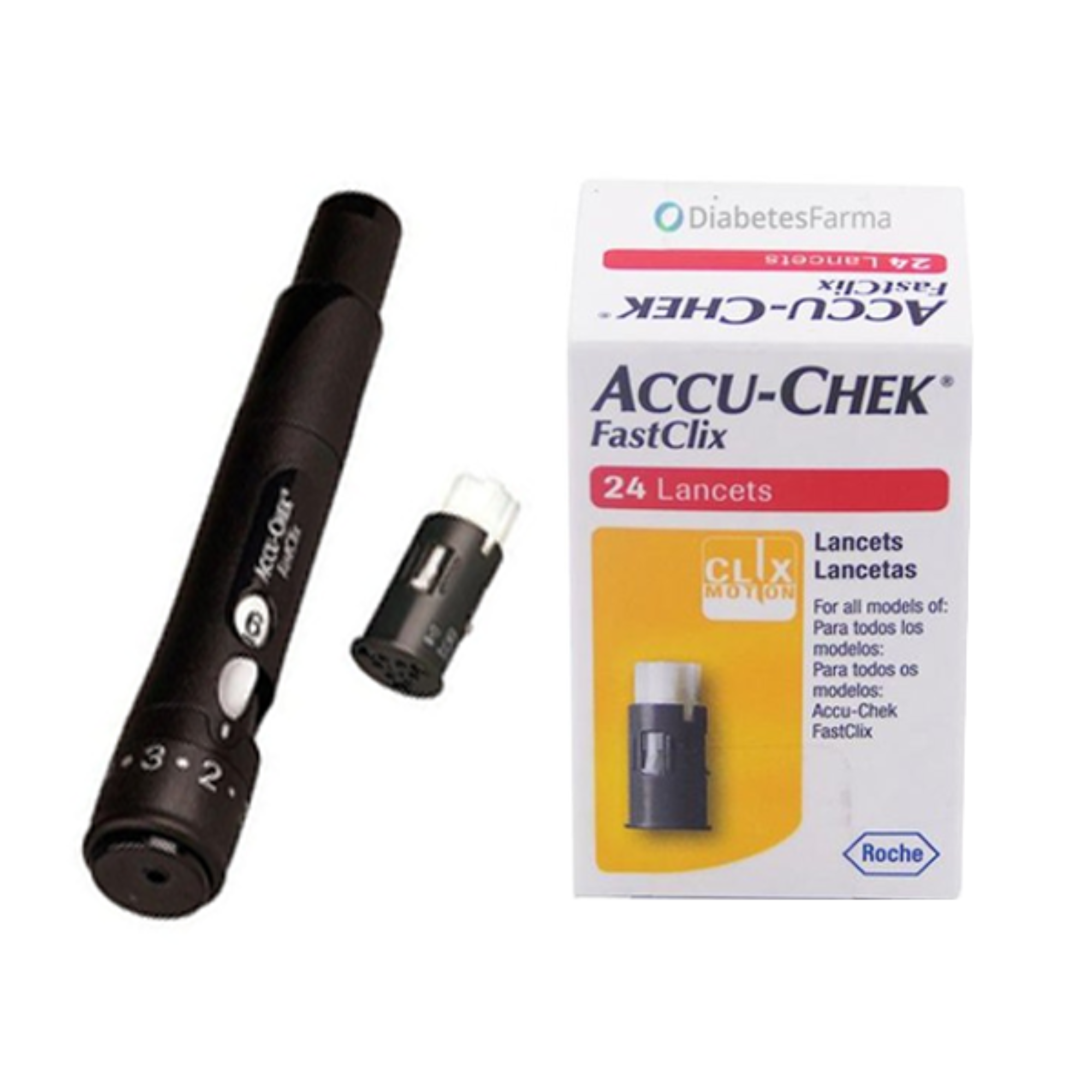 Hộp 24 kim chích máu Accu-Chek FastClix dùng cho máy Accu-Chek Performa và Accu-Chek Guide, Chính hãng Roche