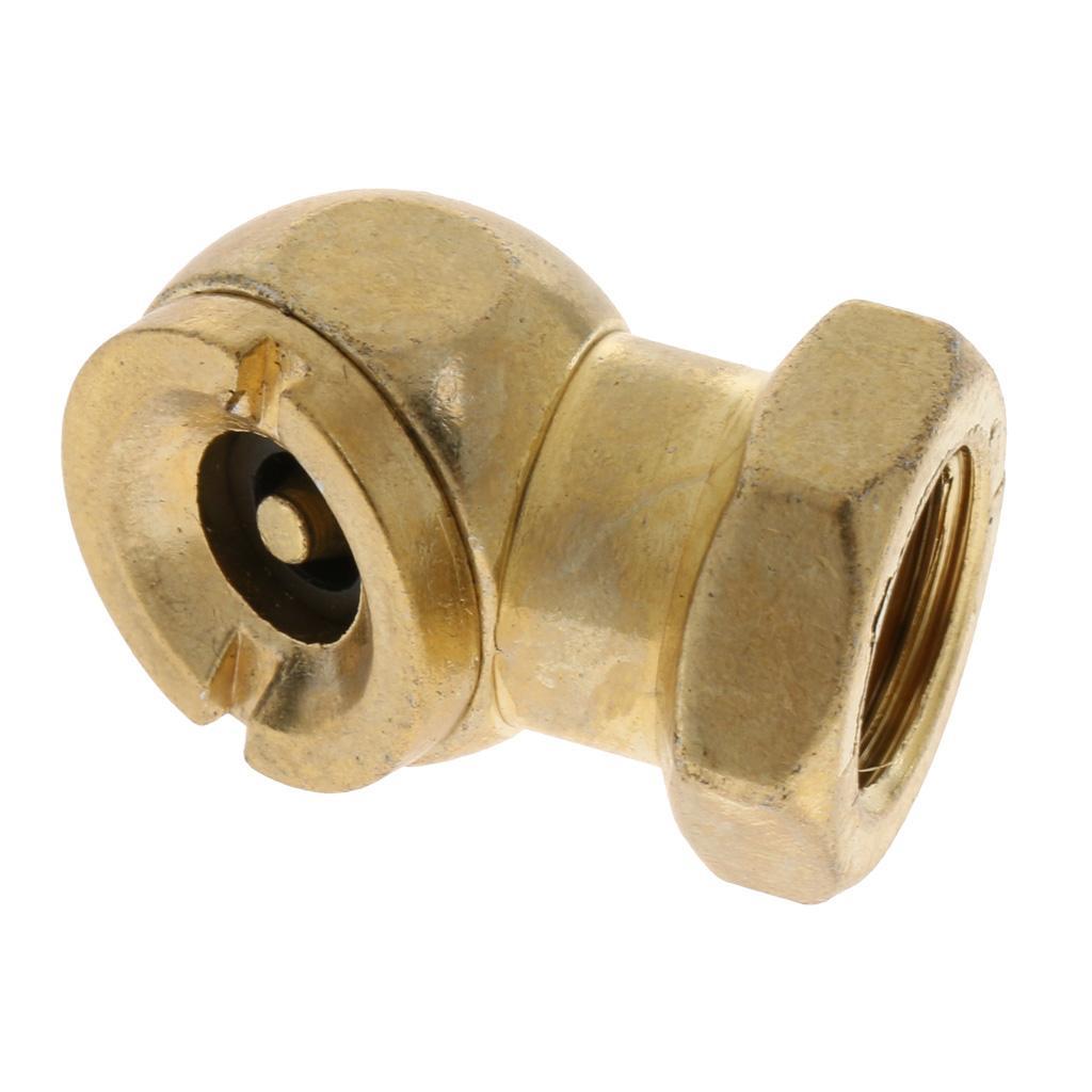 Solid Car Tyre Tire Inflation Nozzle Air Blow Gun Tip Accessory Zinc Alloy