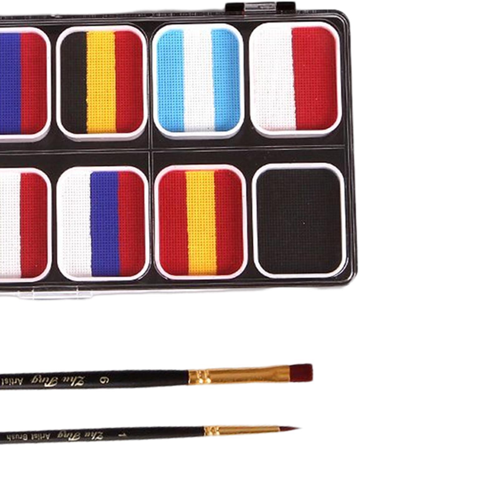 Face Body Paint Face Painting  Washable with 2 Brushes for Party