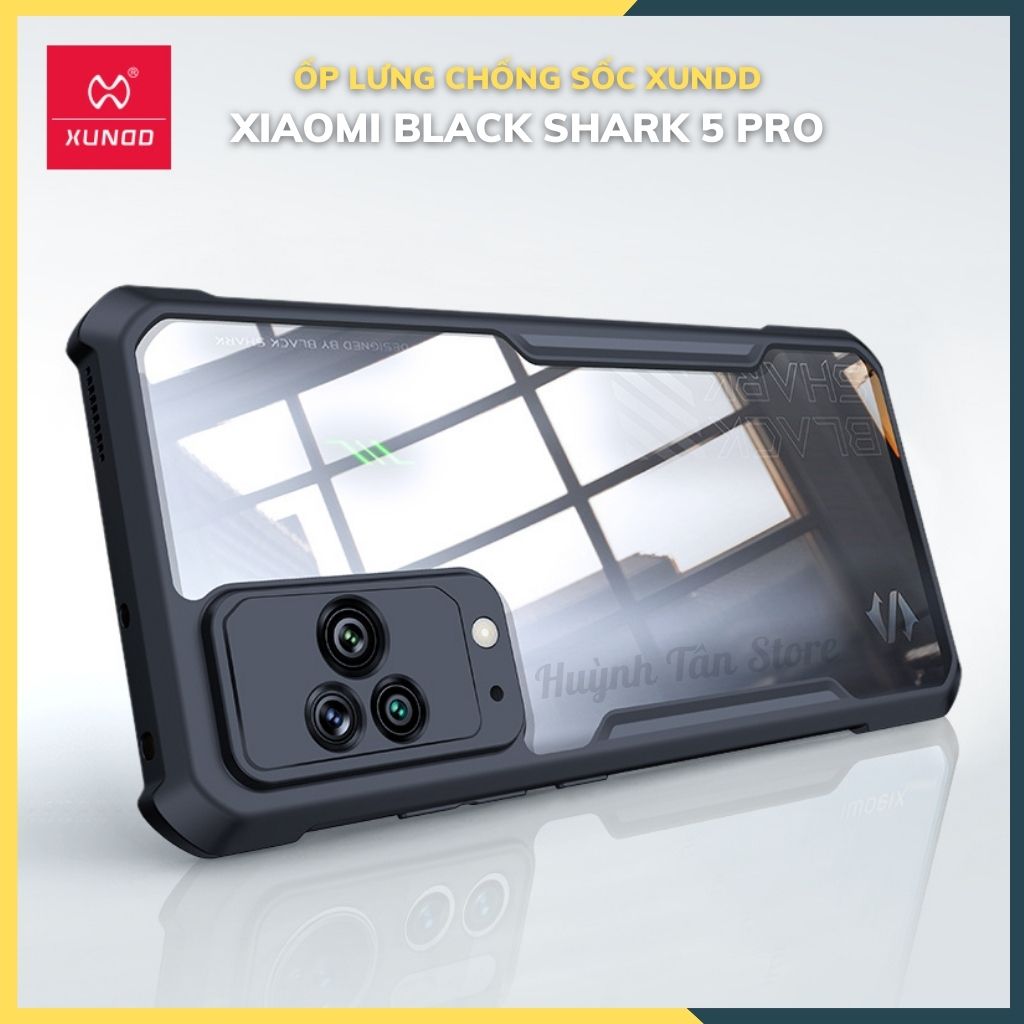 Ốp lưng chống sốc XUNDD cho black shark 5 pro bảo vệ camera - hàng nhập khẩu