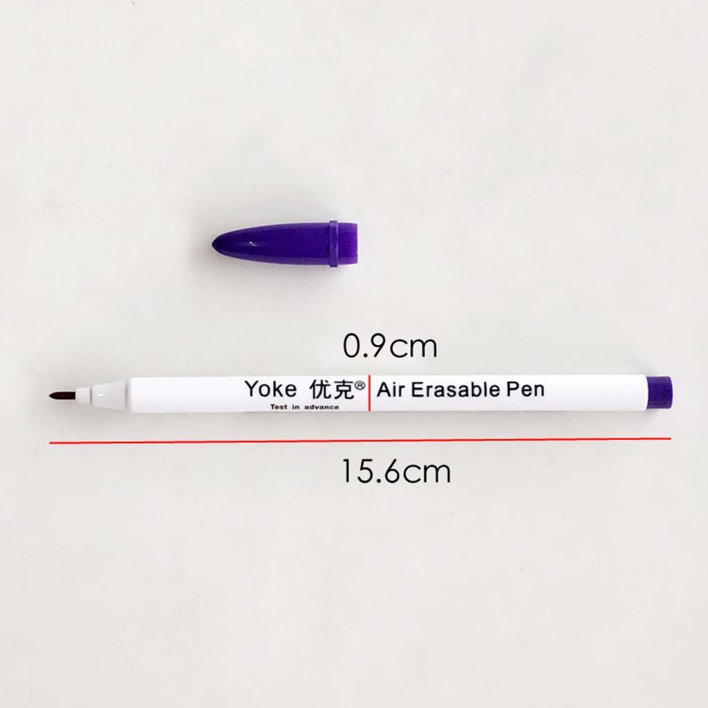 12 Pieces Disappearing Fabric Marker Erasable Pen for Grommet Sewing 15cm