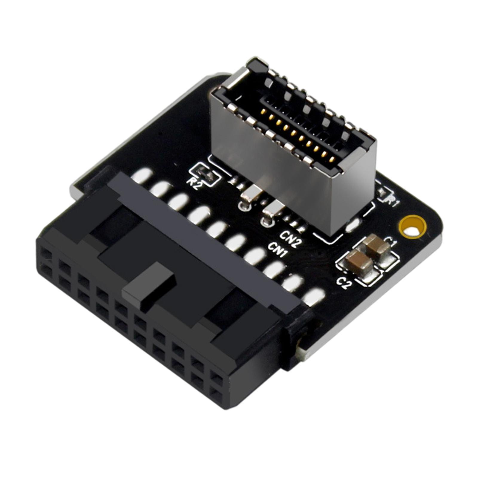 USB3.0 19P 20P to TYPE-C 90 Degree Adapter PH73A