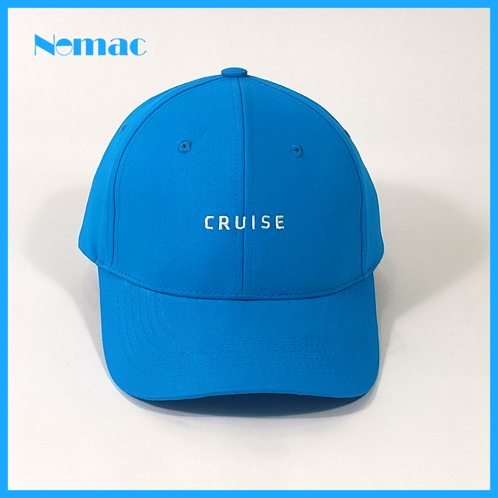 Nón kết/ mũ lưỡi trai kaki 100% cotton Unisex Nomac thêu chữ CRUISE NON0608