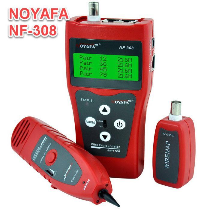 Máy test mạng NF-308 đo số mét cáp, test được POE