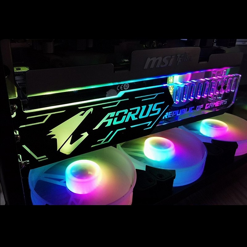 Thanh Led RGB AORUS đồng bộ Hub , Dùng độ trang trí cho VGA máy tính - hàng nhập khẩu