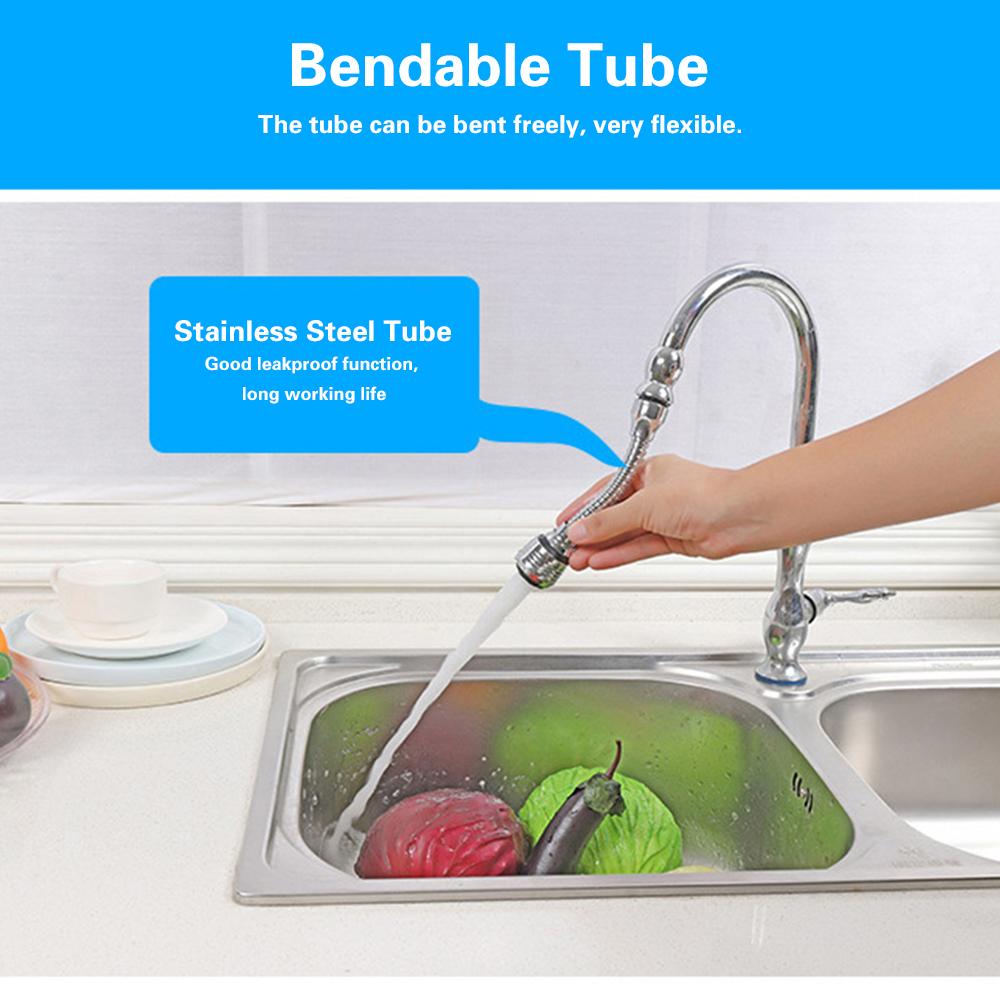 Vòi tiết kiệm nước xoay 360 độ serator khuếch tán cho nhà bếp, bồn rửa chén