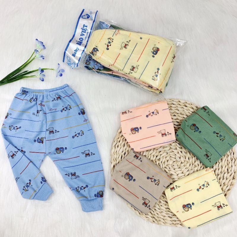 Quần chục dài cotton nỉ bo gấu cho bé