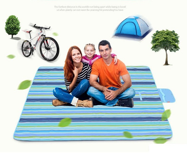 Thảm Du Lịch Thảm Picnic Dã Ngoại Ngoài Trời 1.8x1.5m Gấp Gọn