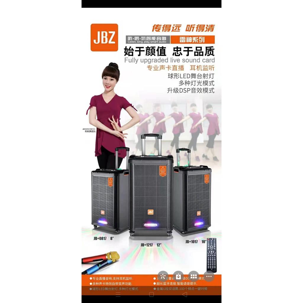 Loa kéo tiện lợi JBZ 0817 hát karaoke gia đình, tiệc tùng, hội nghị - âm thanh đặc sắc bảo hành 12t