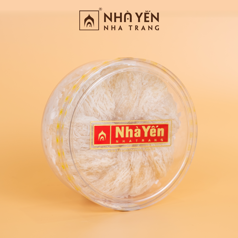 Tổ Yến Trắng Sơ Chế - Nhà Yến Nha Trang - Loại Chất Lượng 4.5 - Hộp 100 Gram - Tổ Yến Sơ Chế - Hàng Chính Hãng