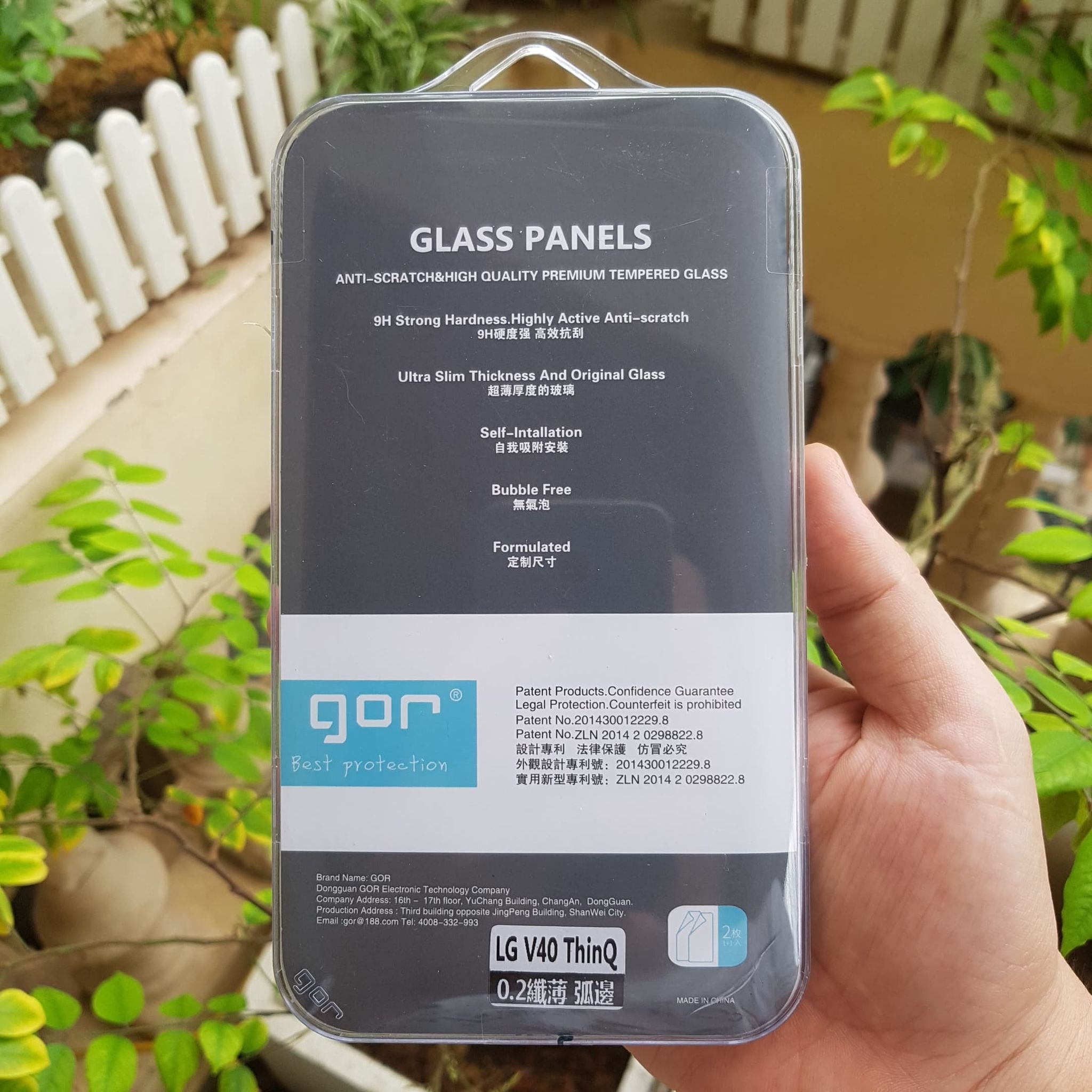 Bộ 2 Kính Cường Lực GOR cho LG V40 ThinQ ( 2 Miếng full box ) _ Hàng Nhập Khẩu