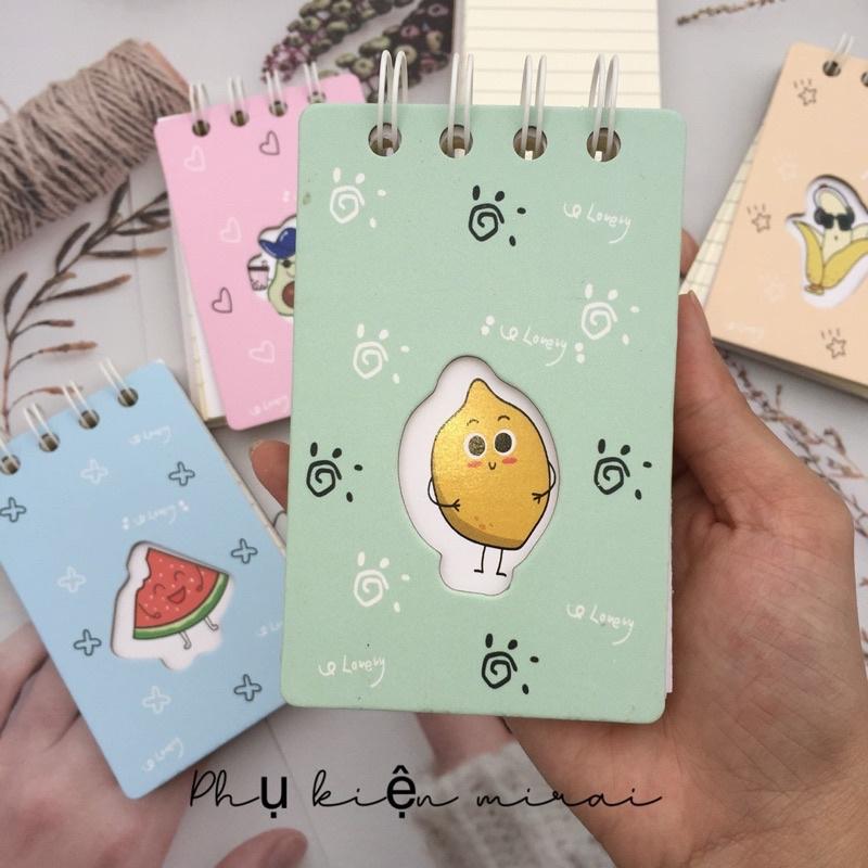 SỔ TAY HÌNH TRÁI CÂY