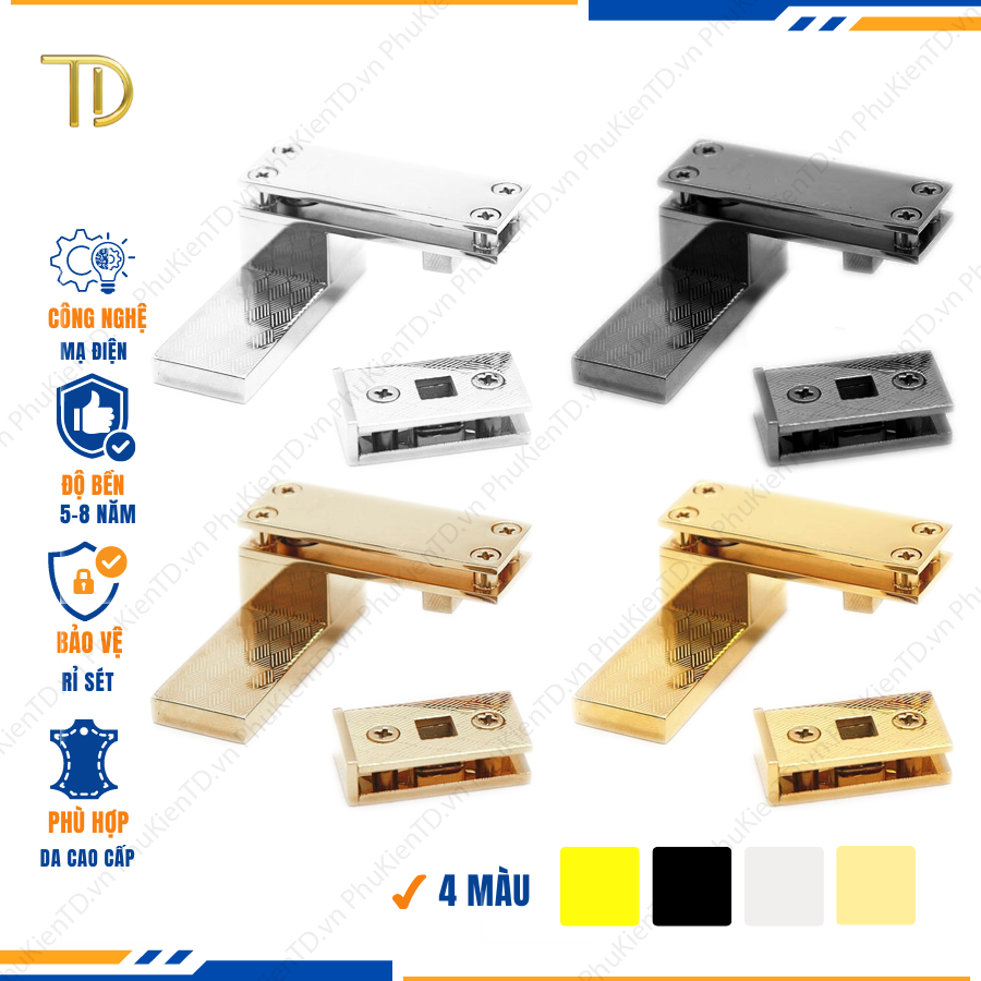 Khóa túi xách, Khóa gài túi xách, khóa cài túi xách cao cấp công nghệ Mạ điệnđộ bền 5-8 năm